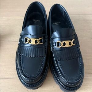 Celine Margaret Loafers with Triomphe Chain